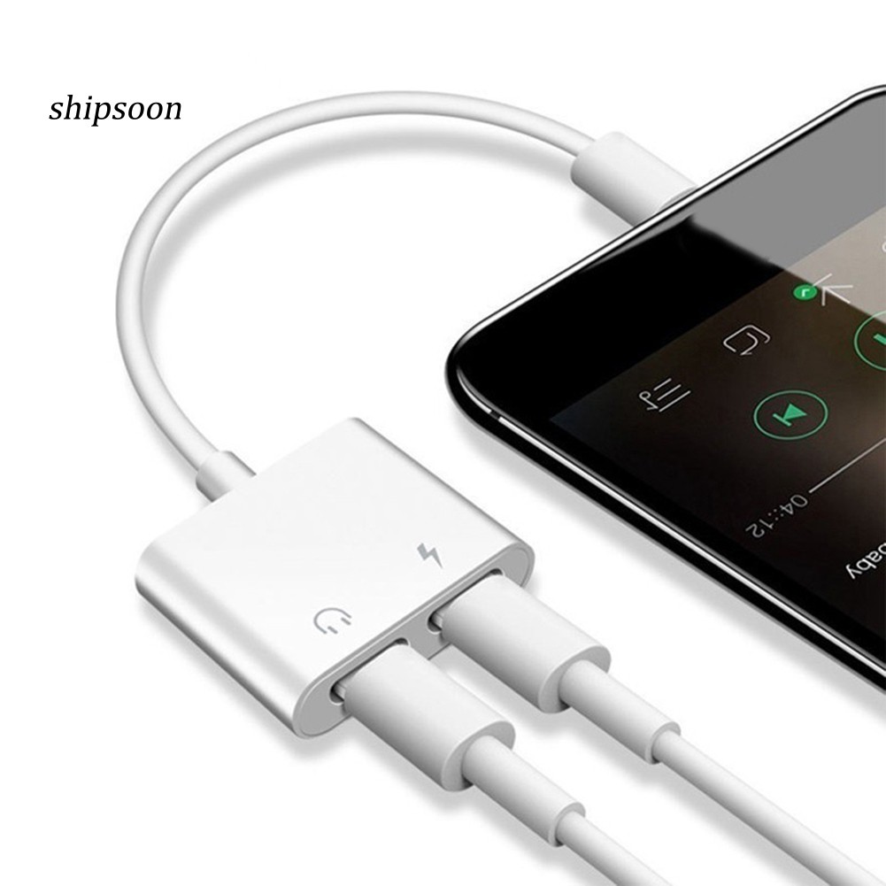 Đầu kết nối chuyển đổi tai nghe và cổng sạc 2 trong 1 cho ip