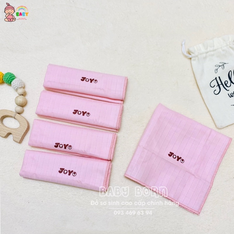 Joyo - Set 5 khăn sữa mềm mịn, thấm hút cho bé