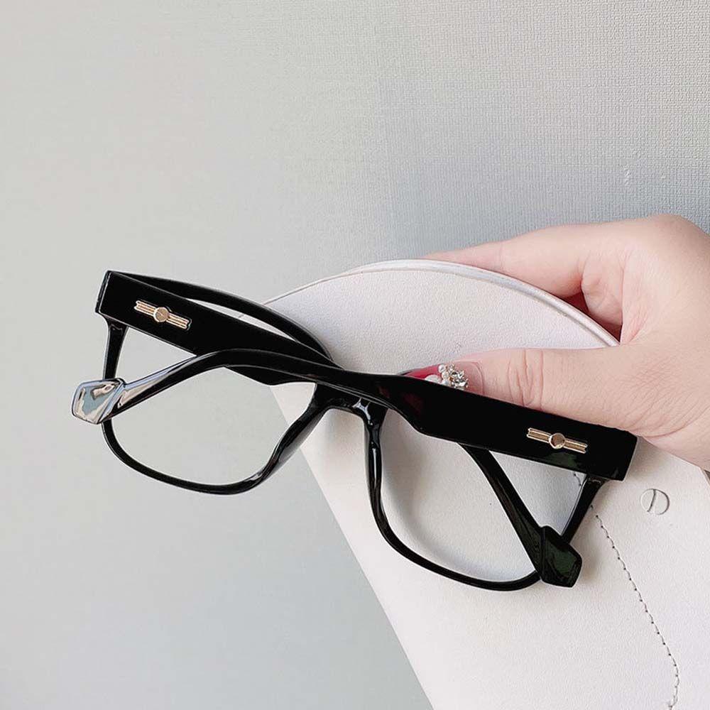 VANES1 Mắt Kính Gọng Vuông Màu Đen Trong Suốt Chống Ánh Sáng Xanh Phong Cách Hàn Quốc Dành Cho Nữ
