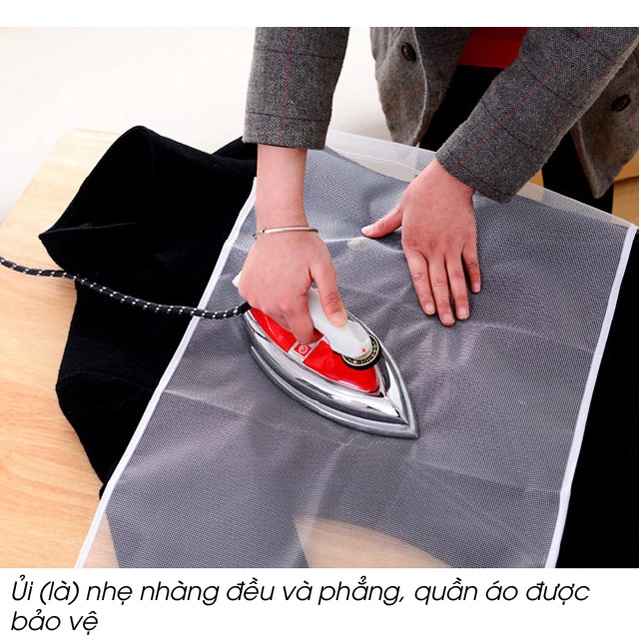 Tấm lưới lót bàn là ủi bảo vệ quần áo cách nhiệt không bị cháy, không vết nhăn kích thước 40x60cm TDO