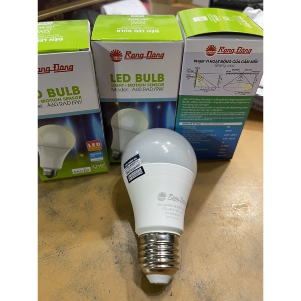 Bóng đèn LED BULB Cảm biến 9W Rạng Đông