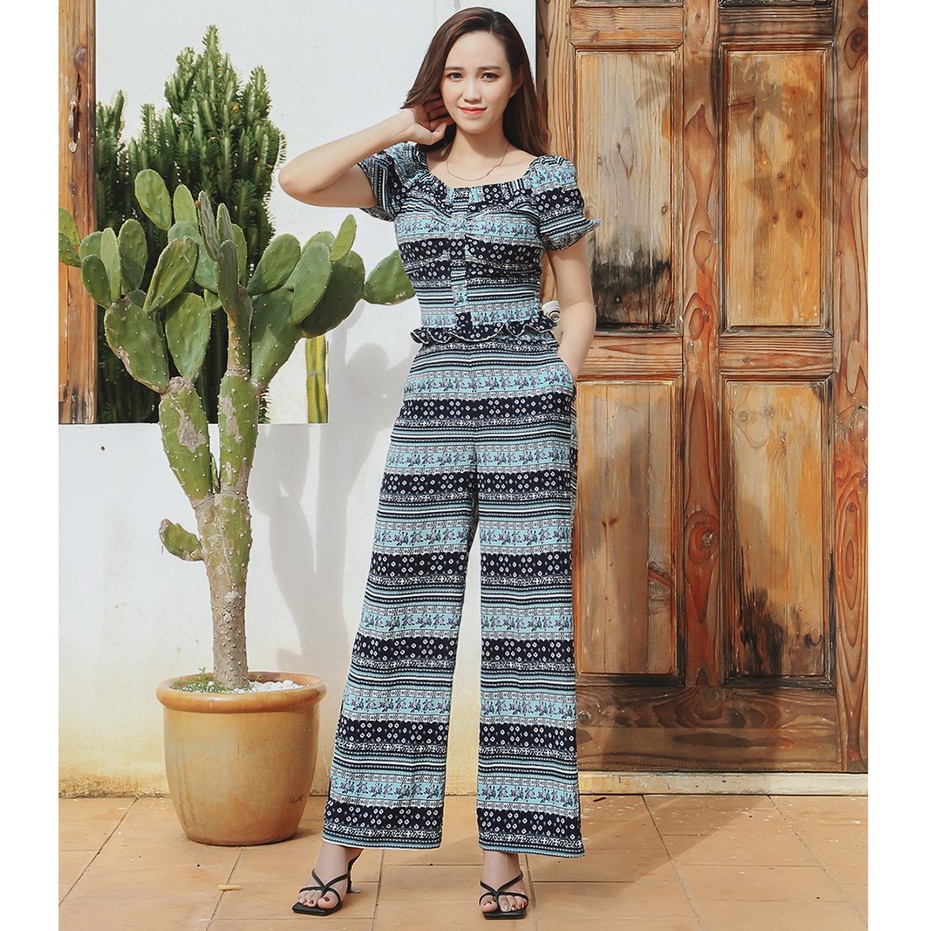 Set bộ thiết kế tay ngắn hiện đại Brocade Set - KIM ÁNH,DBSX27005