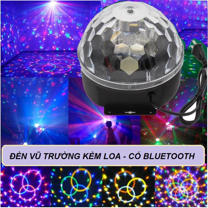 ĐÈN LED VŨ TRƯỜNG KÈM LOA NHÁY CẢM ỨNG THEO NHẠC - PHIÊN BẢN CÓ BLUETOOTH