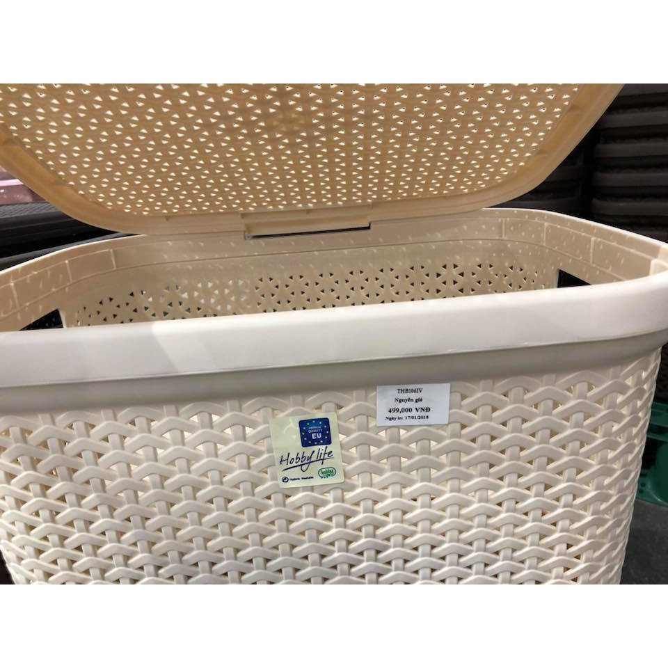 Giỏ đựng đồ giặt Harvey Life 55L LOCK&LOCK THB106IV