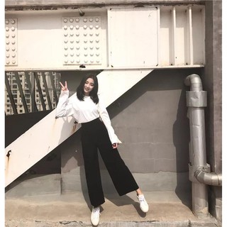 Quần Culotes Pants - Nude, Đen