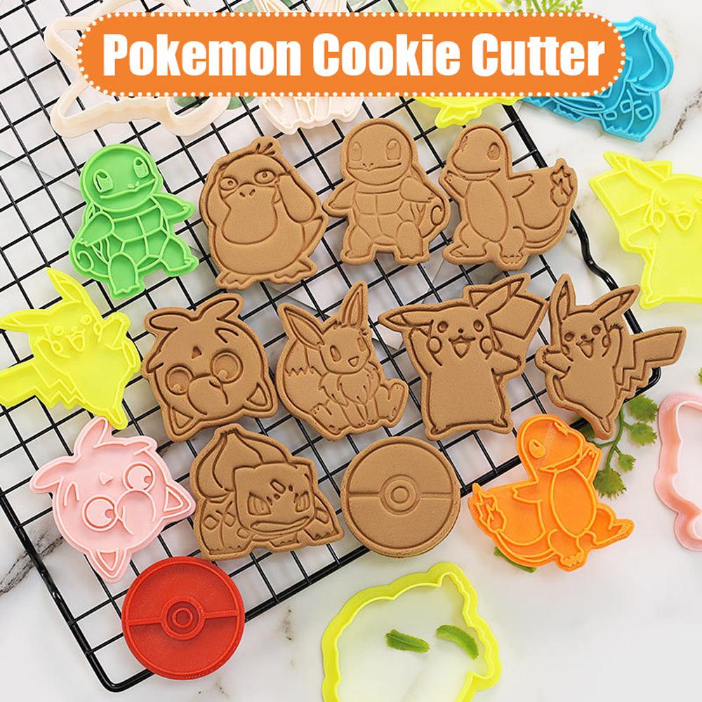 Khuôn Cắt Bánh Quy Hình Pokemon 3D Dễ Thương