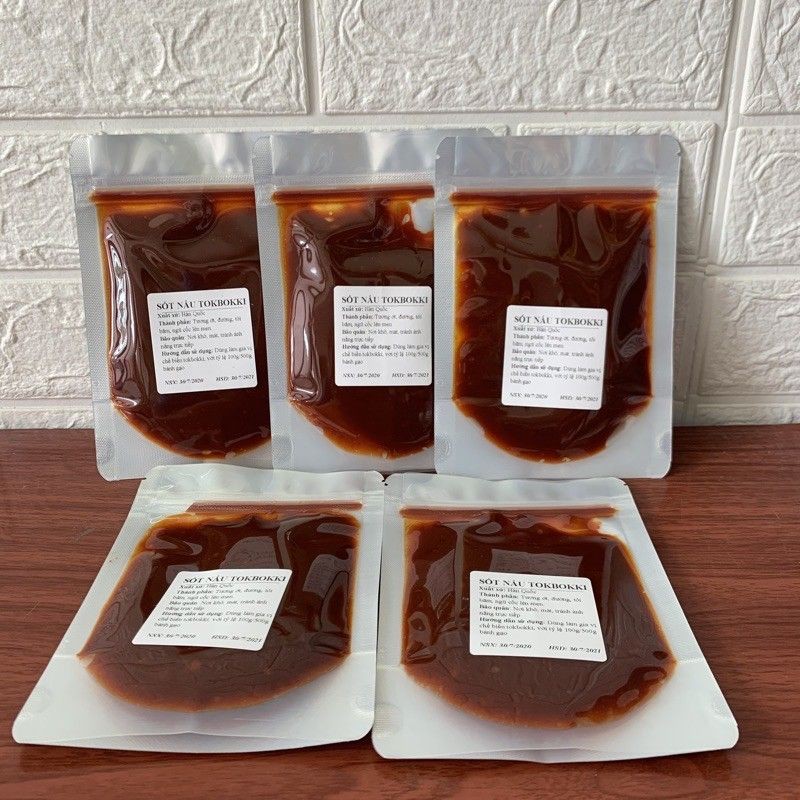 Set bánh gạo tokbokki 500gr kèm 100gr sốt tok (bánh gạo Jofood / DNA)