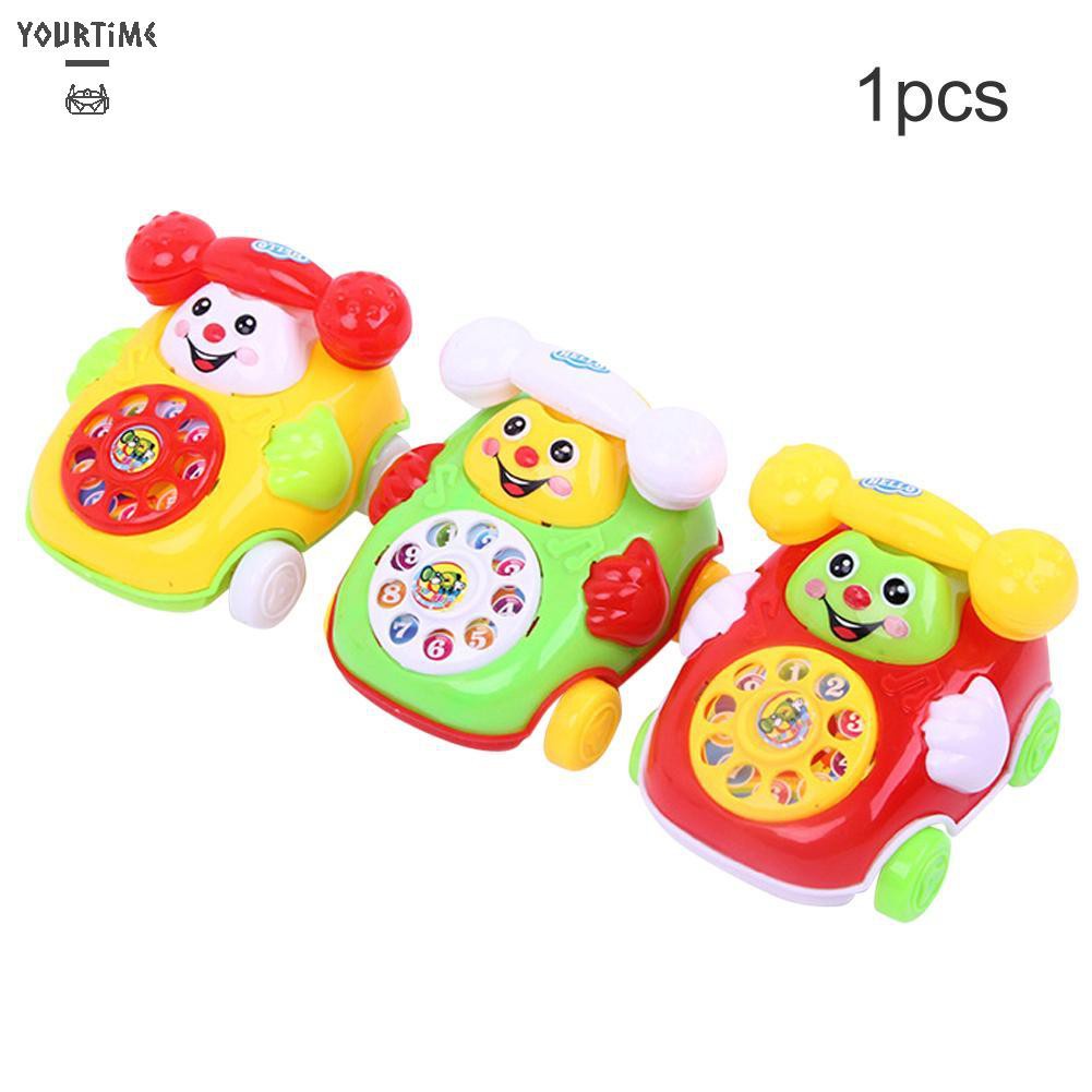 Đồ chơi Plastic Smile Cartoon Simulation Phone Car Educational Infant Kids Toy Gift