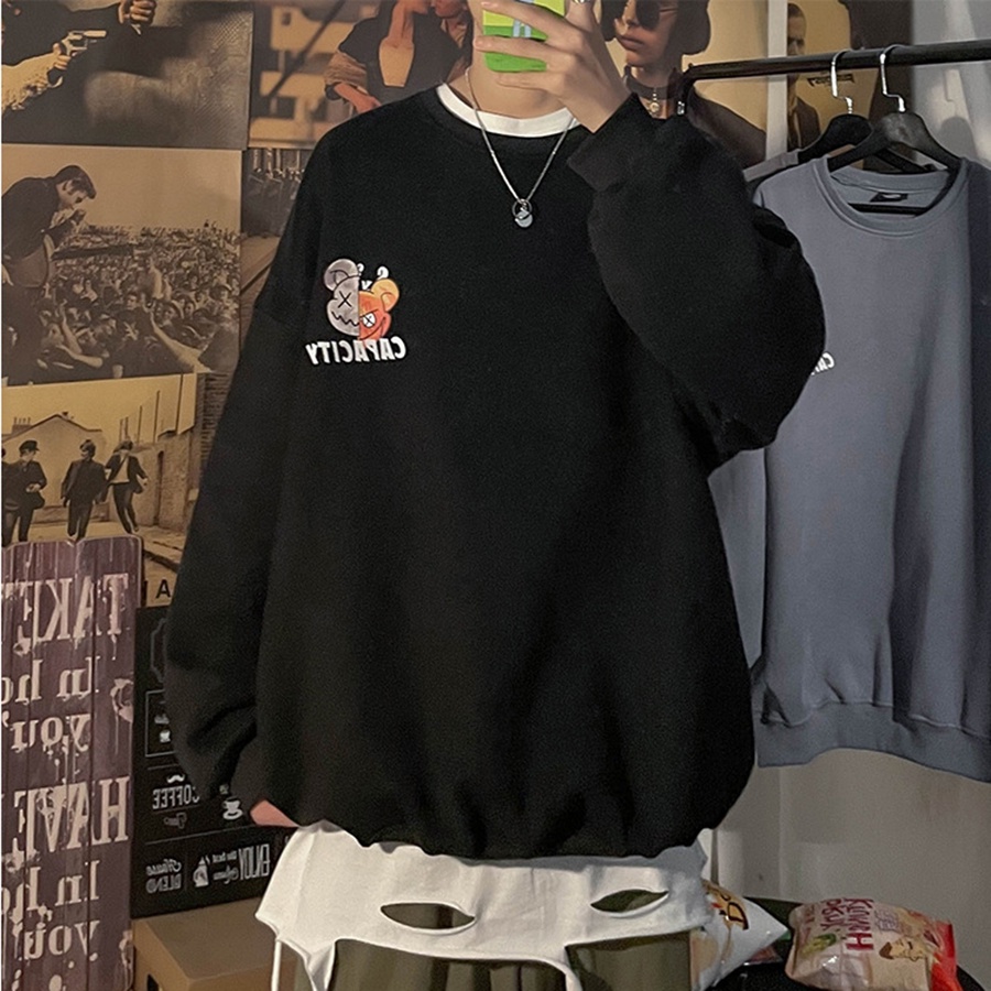 Áo Sweater Form Rộng PHONG SHOP Chuột SME Nỉ Bông Unisex Local Brand