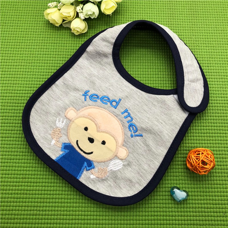 Yếm cotton 3 lớp chống thấm nước dễ dàng vệ sinh chuyên dụng cho bé