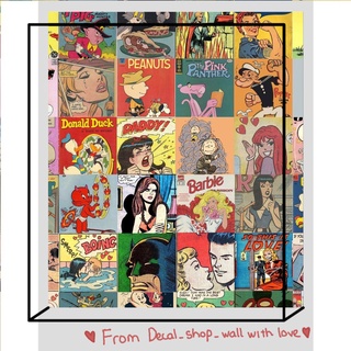 12 tấm keo sẵng Wall Collage dán tường trang trí phòng ngủ - theme HOẠT HÌNH COVER