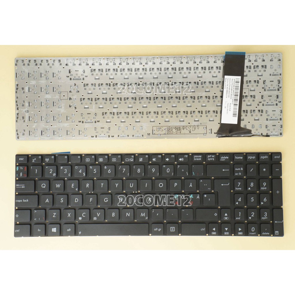 Bàn phím laptop Asus N56J N45JN N550 Q550 Keyboard