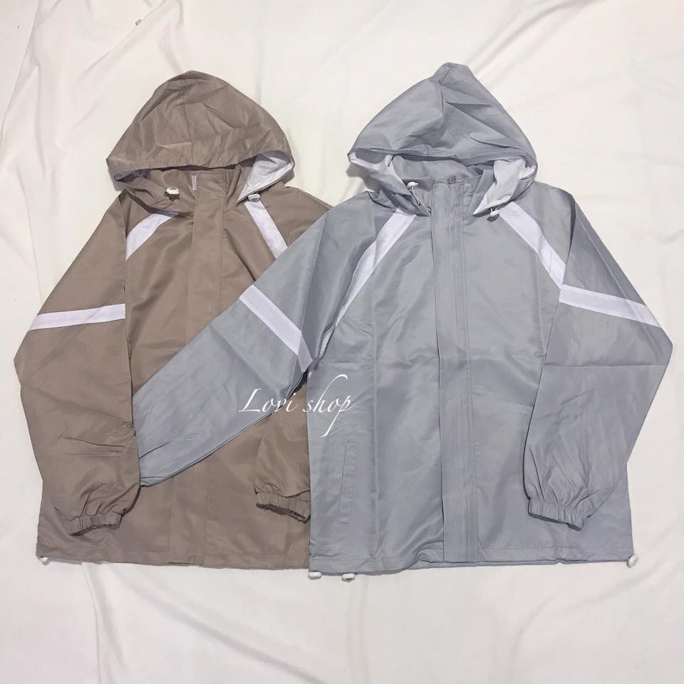 Áo khoác dù sọc to Lovi
