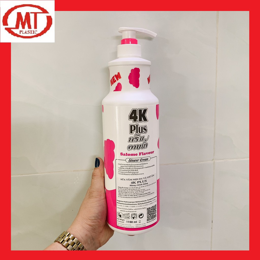 [chính hãng giá sỉ ] Sữa tắm 4K Plus Salome Flavour sữa bò, sáng mịn da cấp ẩm Thái Lan chai chà bá 1150ml | BigBuy360 - bigbuy360.vn