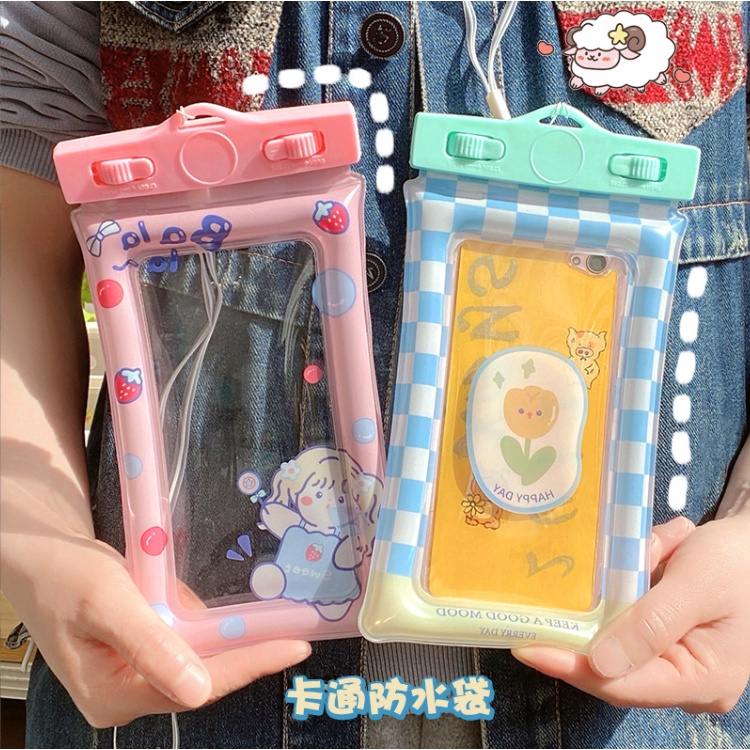 Túi Đựng Điện Thoại Chống Nước Dạng Phao Cute