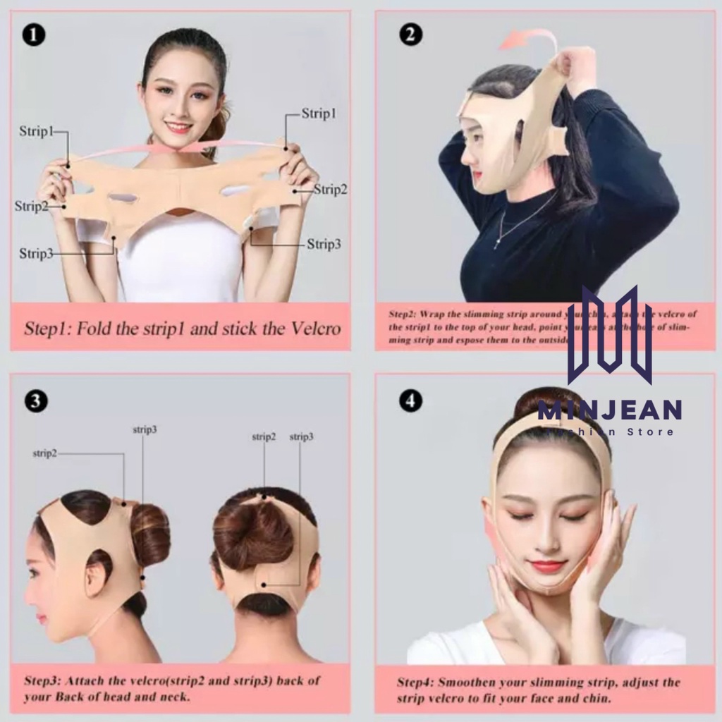 Gen Định Hình Mặt Nọng Cằm Thon Gọn Vline MINJEAN Cao Cấp