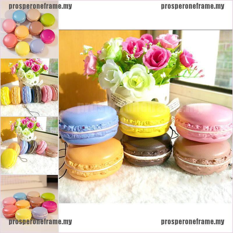 Đồ Chơi Squishy Hình Bánh Macaron Dễ Thương