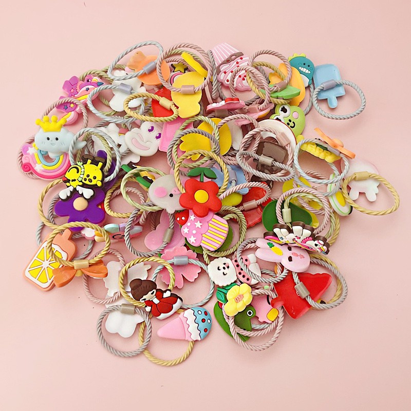 Dây Cột Tóc Dây Buộc Tóc Cute Giá Rẻ Giao Hình Ngẫu Nhiên Xinh Xắn Dễ Thương