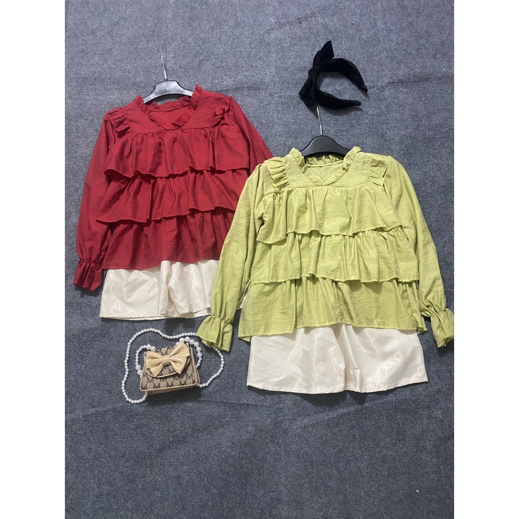 Sét áo baby doll 3 tầng mix quần short siêu xinh hàng Cao Cấp - VIC Store VC288