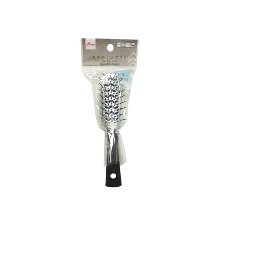 Daiso Lược Chải Tóc 4X3X17Cm (Cái) Skeleton Brush Metallic