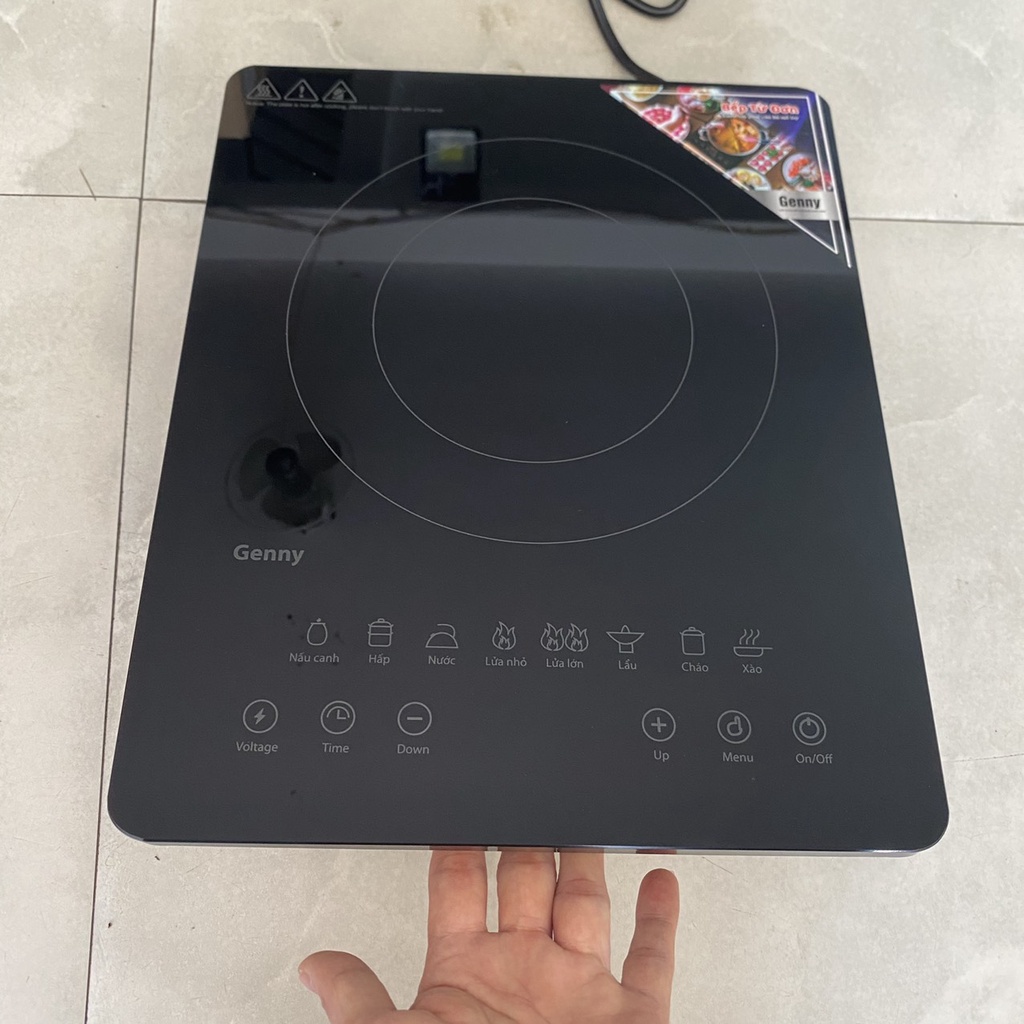 Bếp từ đơn Genny GN 312TD Tích hợp nhiều chức năng thông mình, Bếp đơn Bảo hành chính hãng