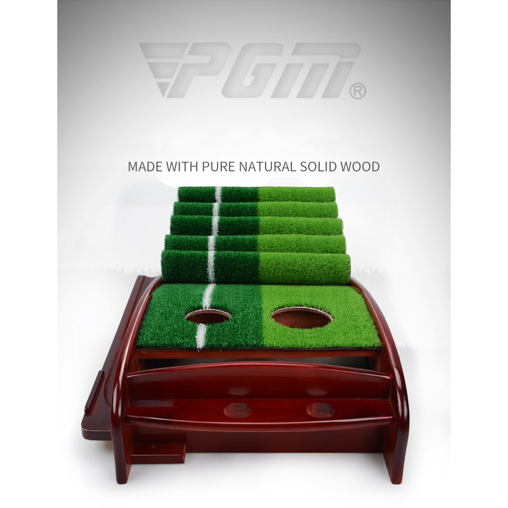 THẢM TẬP PUTTING GỖ-PGM TL001 Pine Wood Golf Putting Trainer