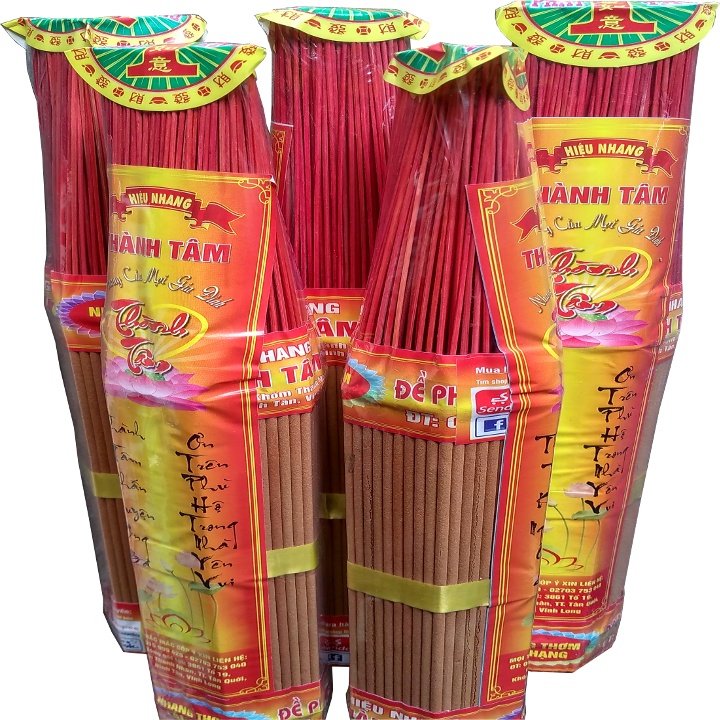 Nhang thơm Bo vàng THÀNH TÂM bó lục giác 271 cây 38cm (thơm hảo hạng)