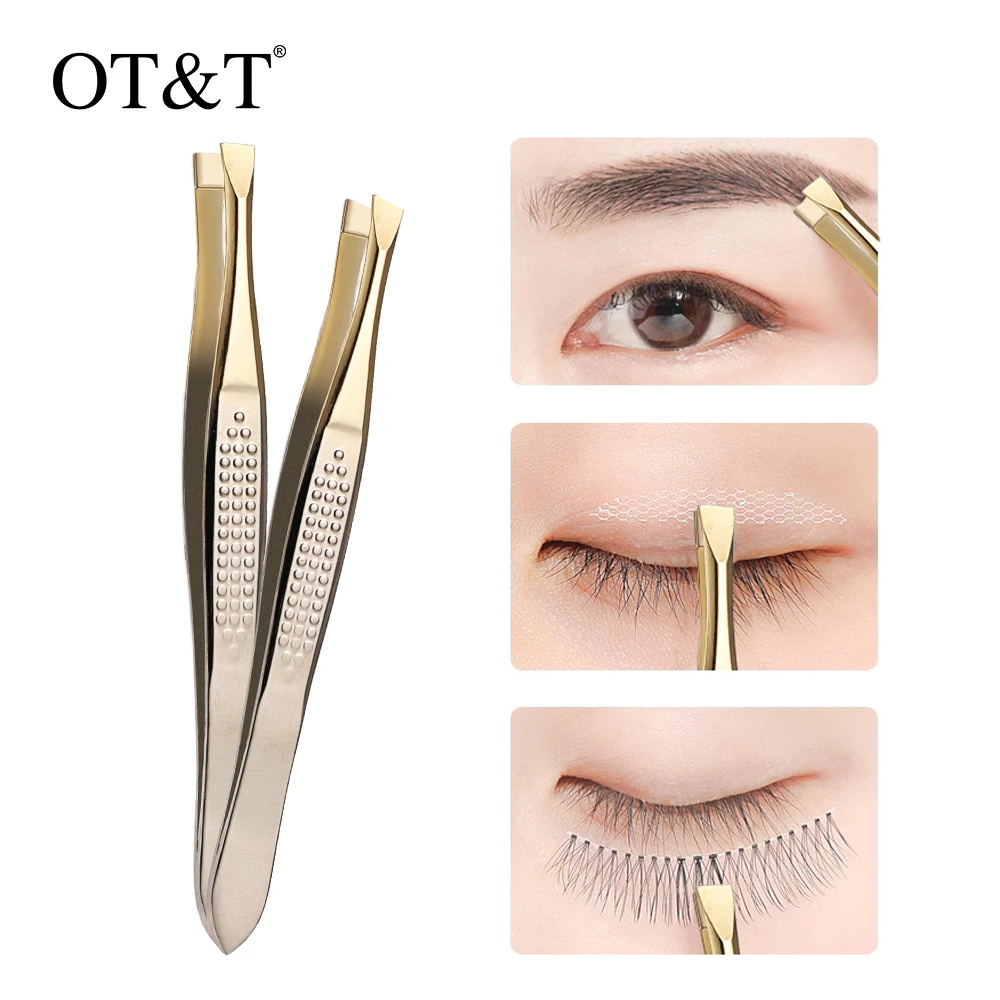 [Hàng mới về] Nhíp nhổ lông mày bằng thép không gỉ tiện lợi