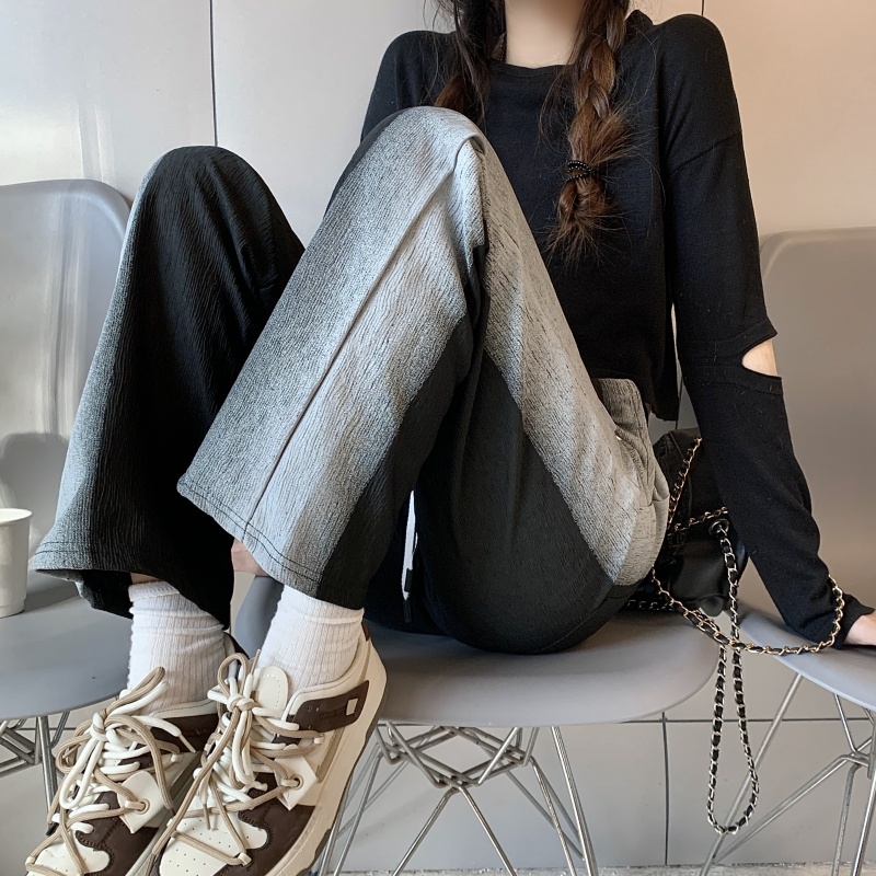 Quần Dài Thể Thao Ống Rộng Nhuộm Màu Loang Phong Cách Hàn Quốc Thời Trang Cho Nam Và Nữ