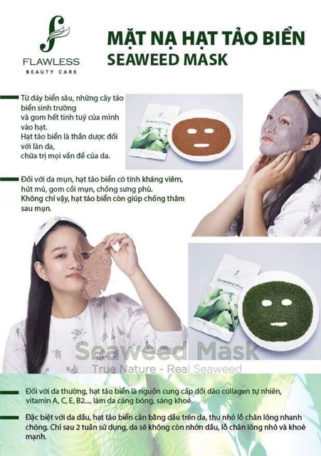 Bán sỉ Mặt nạ tảo biển Hàn Quốc 10 miếng/gói - Seaweed Mask - Hàng chính hãng check code- mẫu mới nhất date 1 năm | Thế Giới Skin Care