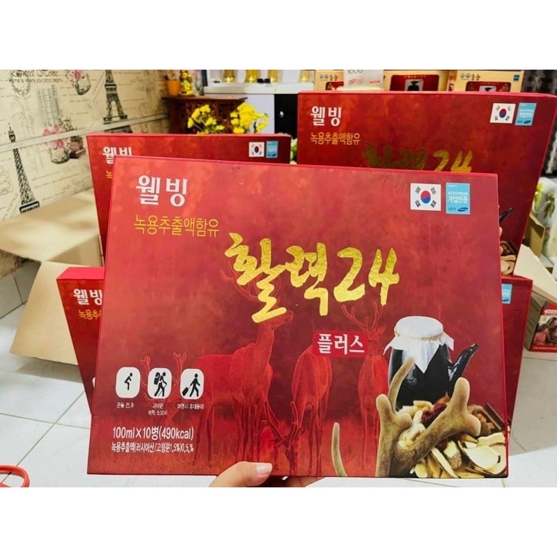 [GIÁ SỈ] NƯỚC HỒNG SÂM NHUNG HƯƠU WON-GI HÀN QUỐC