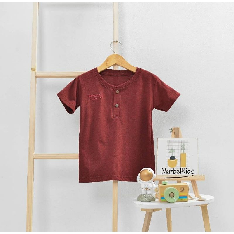 Quần Áo Trẻ Em Nút Maroon | Nút tee Tuổi Từ 2-11 Tuổi