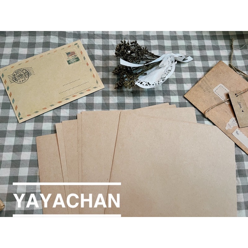 [Vintage] Giấy kraft A4/A5 làm thiệp/thư handmade màu sắc da bò vintage