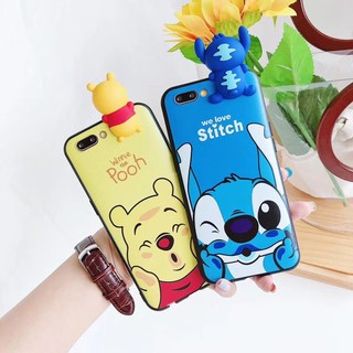 Ốp điện thoại họa tiết gấu pooh/stitch dễ thương dành cho vivo v7 v7 plus v7+ v5 y66 y67