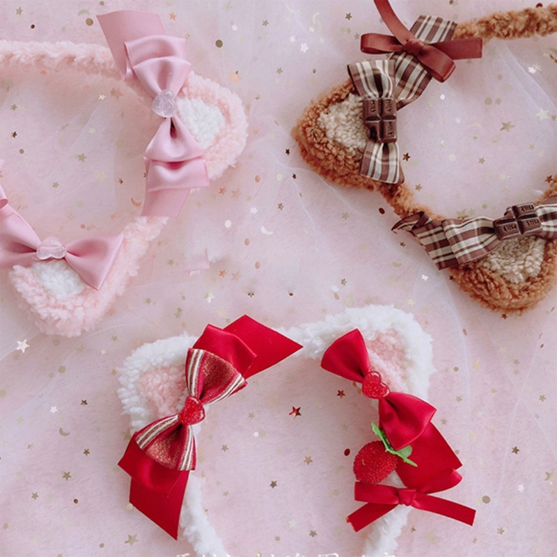 Băng Đô Cài Tóc Trang Điểm Hình Thú Dễ Thương Cho Nữ