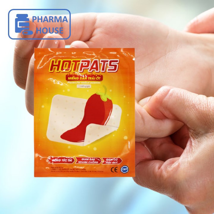 Dán trái ớt Hotpats (capsaicin) - Miếng dán ngón tay lò xo, ngón tay bật - 01 miếng