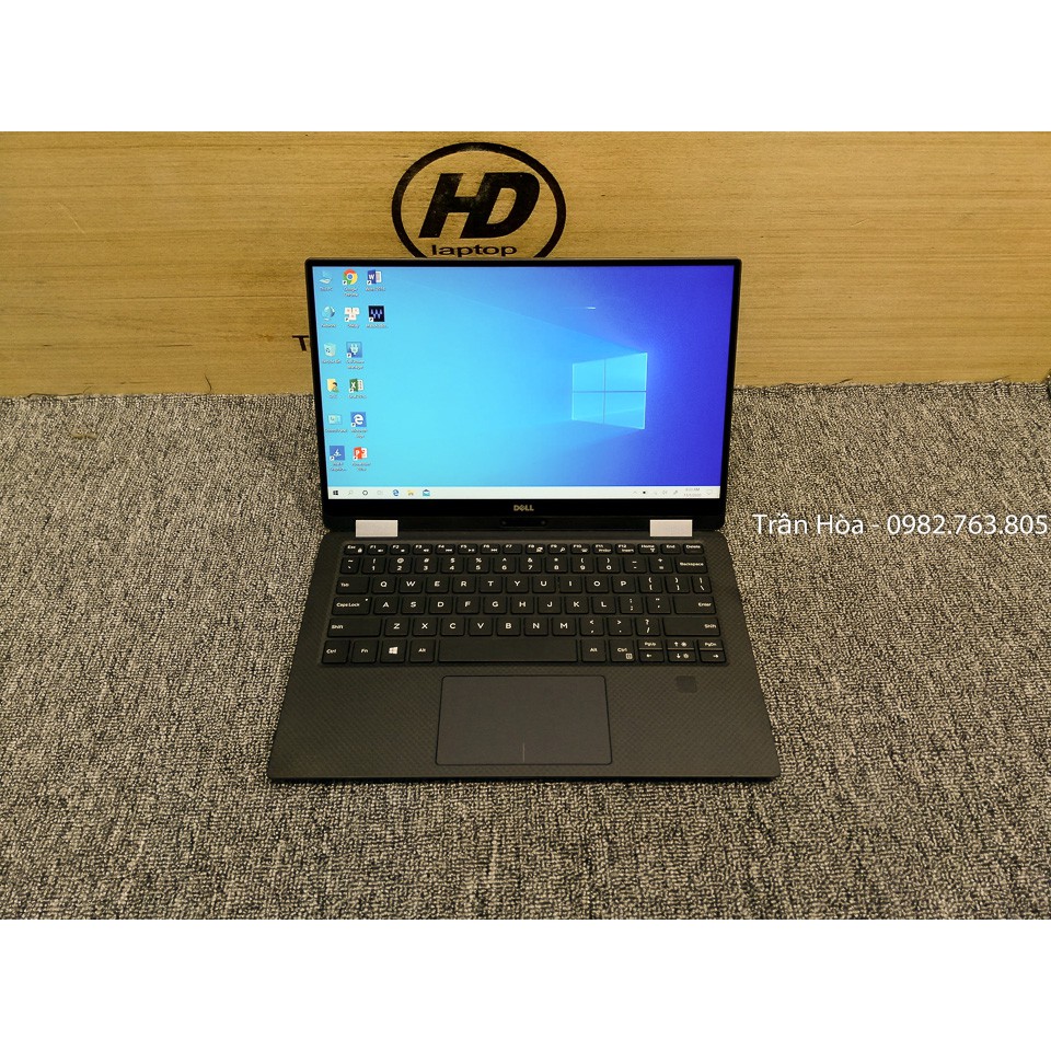 Laptop Dell XPS 13 9365 - Core i7 7Y75, Ram 8GB, ổ SSD 256GB, Màn hình 13inch FullHD cảm ứng xoay 360 độ, vỏ nhôm, 1,2kg | BigBuy360 - bigbuy360.vn