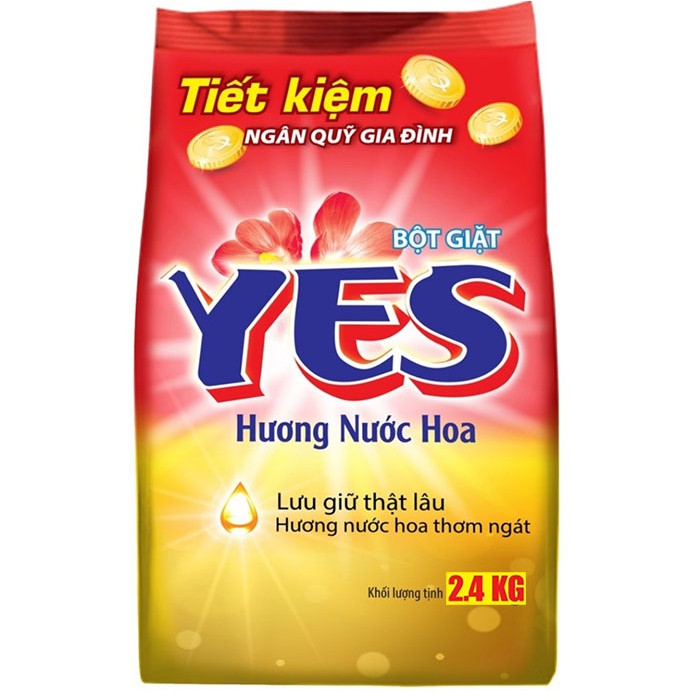 Bột giặt Yes Hương Hoa 2.4kg
