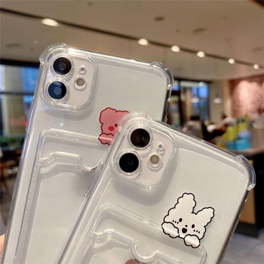 Ốp điện thoại mềm có ngăn đựng thẻ thích hợp cho Iphone 12 12 Pro Max 7plus 11 11 Pro Max Xs Xs Max Xr 8plus 7 8