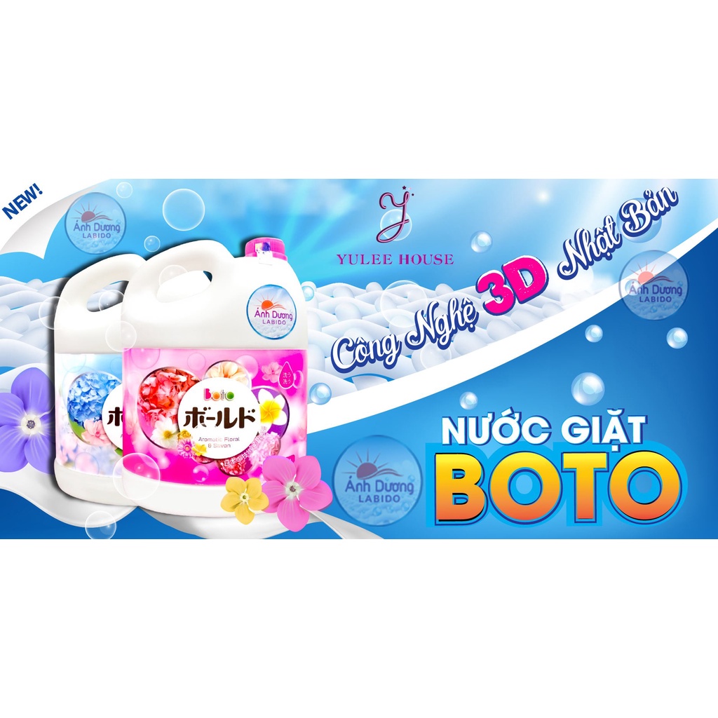 NƯỚC GIẶT BOTO ÁNH DƯƠNG CÔNG NGHỆ NHẬT BẢN CAN 3,6L