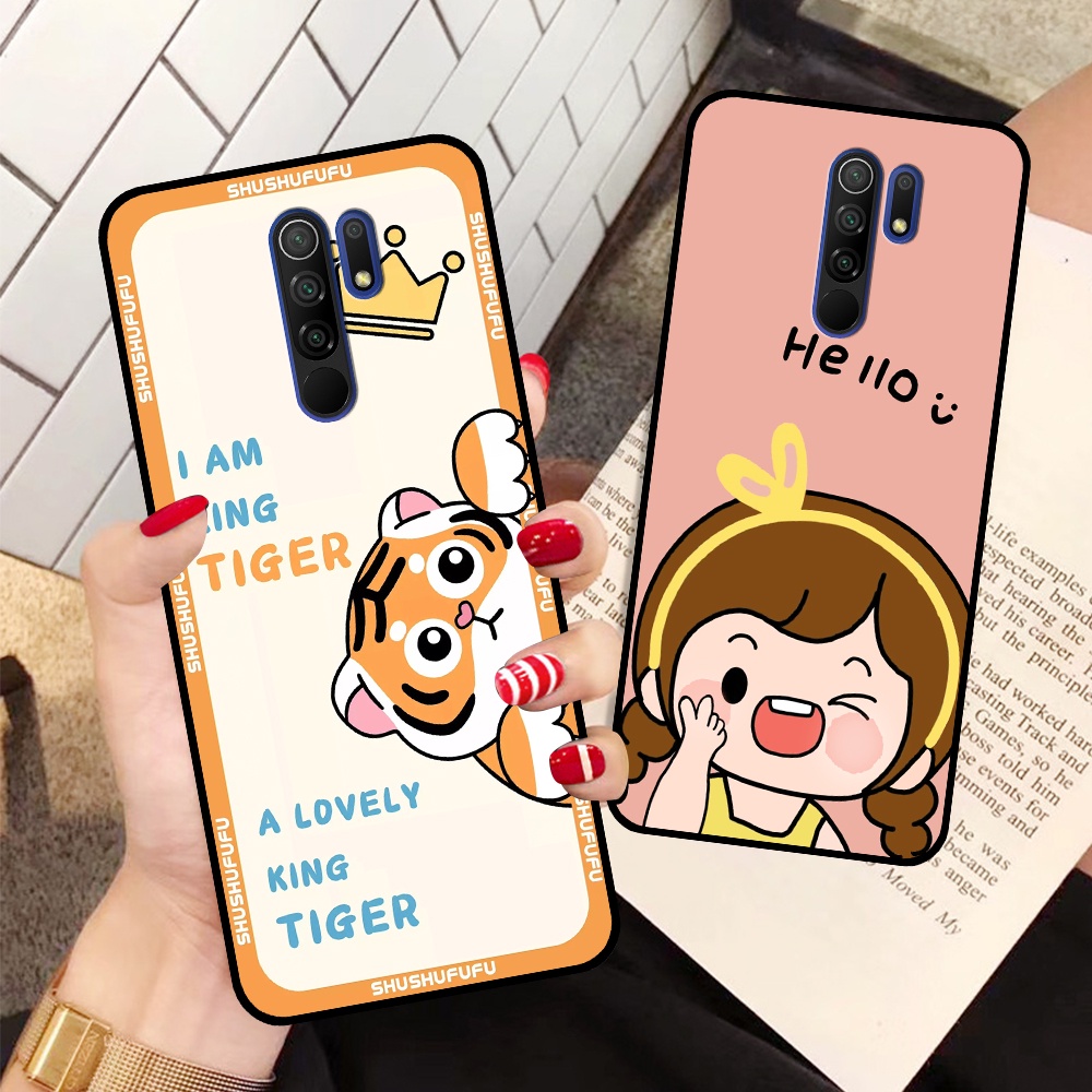 Ốp Xiaomi Redmi 9 in hình mickey, hổ, kingtiger siêu rẻ T19 - T24