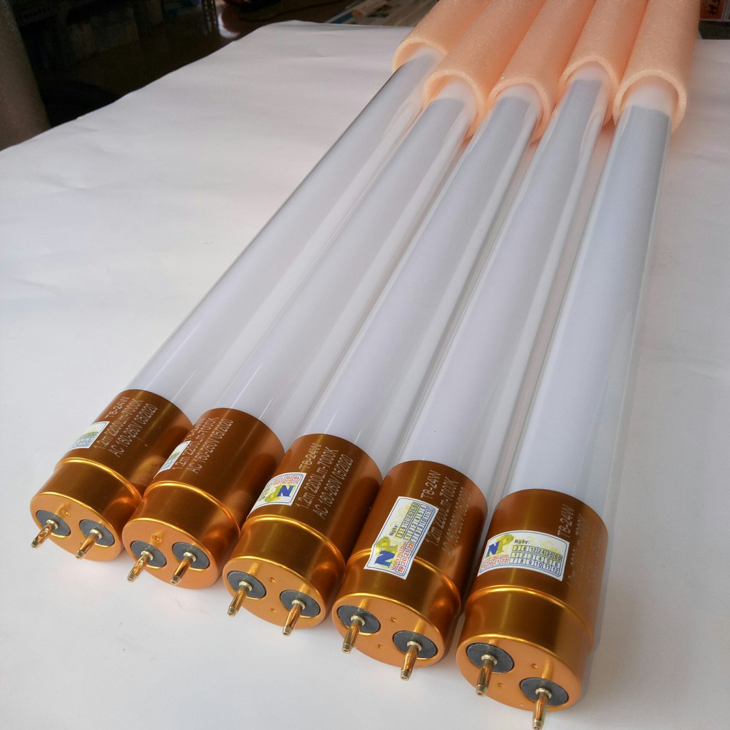 Bộ Bóng Tuýp LED Đôi T8 1.2m 48W Siêu Sáng [1 Máng Đôi 1.2m và 2 Bóng 1.2m 24w] Bóng Đầu Nhôm Tản Nhiệt Rất Tốt | BigBuy360 - bigbuy360.vn