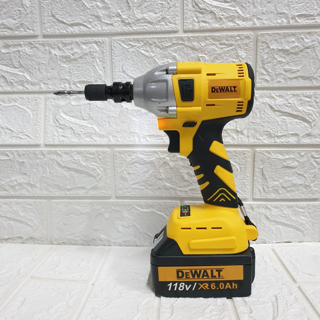 [Chính Hãng] Máy siết ốc bulong DEWALT 118V KÈM 5 ĐẦU KHẨU MỞ ỐC  và BỘ PHỤ KIỆN