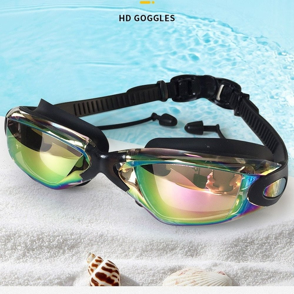 Kính bơi bằng Silicon WINMAX chống thấm nước chống sương mù mạ điện dành cho người lớn