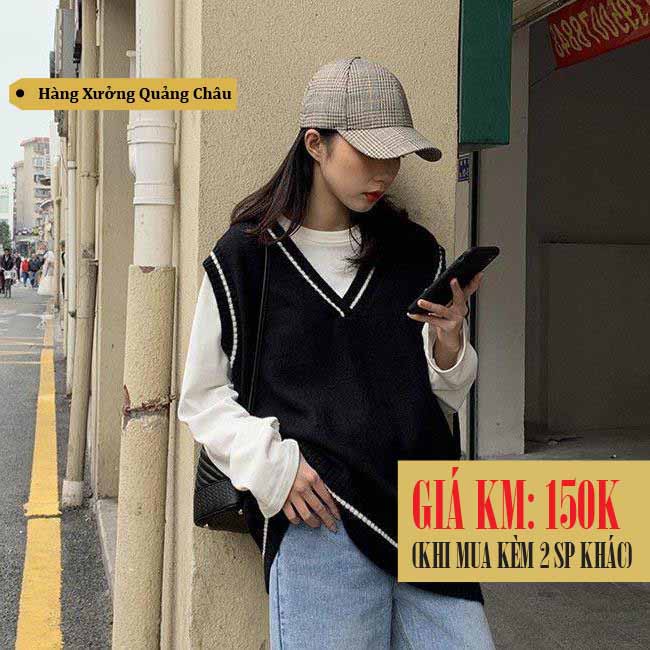 [SẴN] Áo gile len nữ Ulzzang Quảng Châu AGL12