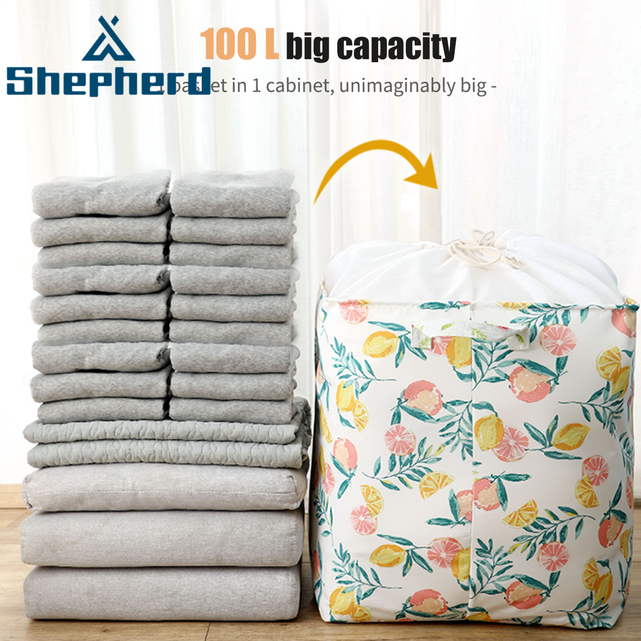 Shepherd Big Mac Large Capacity Folding Moisture-Proof Waterproof Quilt Storage Bag