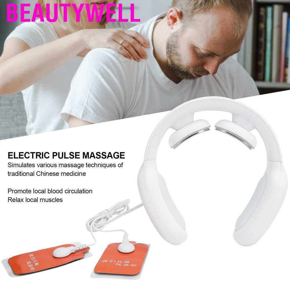 Beautywell Electric Neck Massager Hot Compress Infrared Therapy Cervical Vertebra Massage Instrument