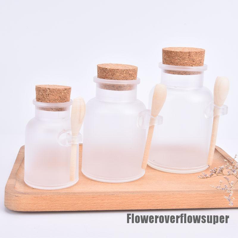 1 Lọ Rỗng Đựng Muối Tắm Kèm Muỗng Gỗ