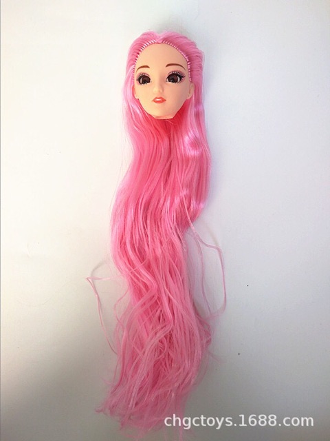 Đầu búp bê tóc dài