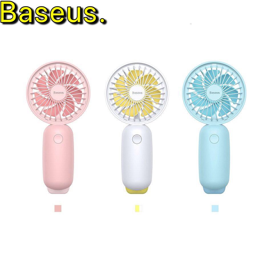 Quạt mini cầm tay 3 tốc độ chính hãng baseuscó đèn led đom đóm